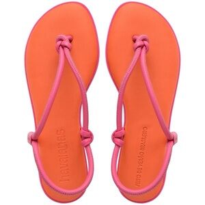 Havaianas Vibrant Orange and Pink Women's Sandals